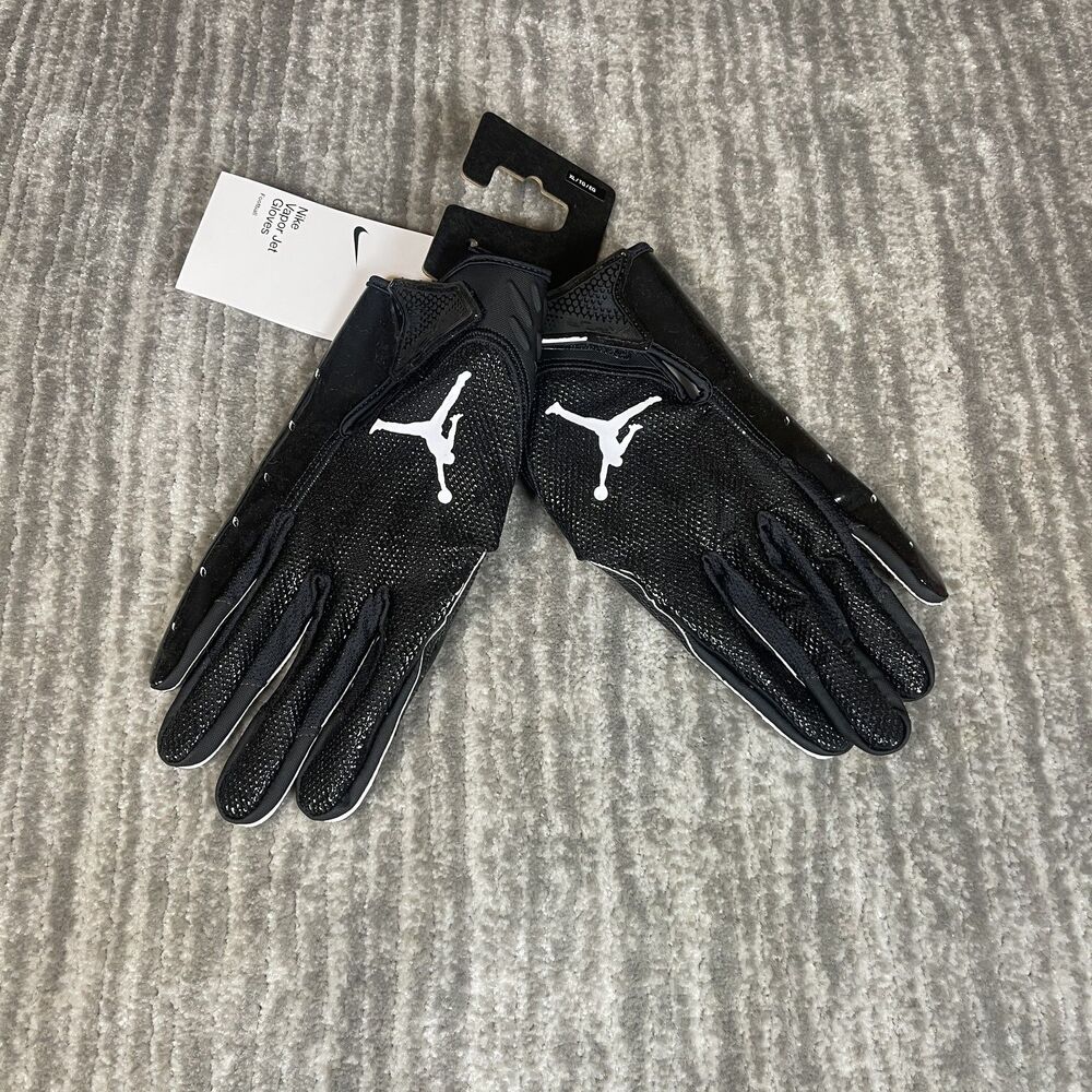 Nike Jordan Vapor Jet 7.0 Football Gloves Mens XL Black NFL Jumpman Pair New
